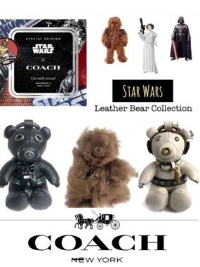 Coach Star Wars Collectible Leather Bear Keychains